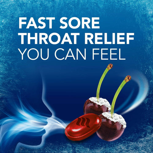 Vicks VapoCool Severe Medicated Sore Throat Drops, Menthol, Cherry, 45ct EasyOptionXY LLC