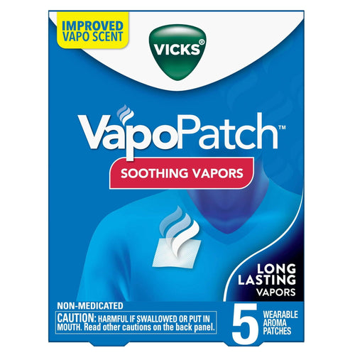 Vicks VapoPatch, Non-Medicated Wearable Arome Patch, Long Lasting Soothing Vicks Vapors, 5 Ct EasyOptionXY LLC