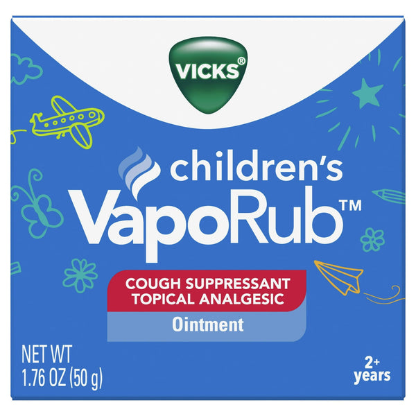 Vicks Children's VapoRub, Topical Chest Rub & Cough Suppressant, over-the-Counter Medicine, 1.76 oz EasyOptionXY LLC