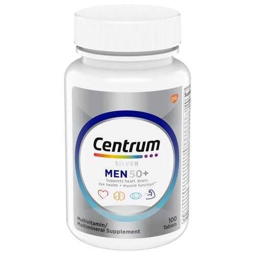 Centrum Silver Multivitamin for Men 50 Plus; Multivitamin/Multimineral Supplement; 100 Count EasyOptionXY LLC