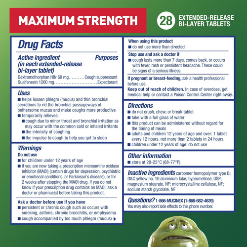 Mucinex DM 12 Hour Max Strength Expectorant & Cough Medicine, Excess Mucus Relief, FSA, 28 Tablets EasyOptionXY LLC