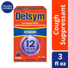 Delsym Adult 12 hour Cough Relief Medicine, Powerful Cough Relief for 12 Good Hours, Cough Suppressing Liquid, #1 Pharmacist Recommended, Grape Flavor, 3 Fl Oz EasyOptionXY LLC