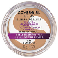 COVERGIRL + OLAY Simply Ageless Instant Wrinkle-Defying Foundation with SPF 28, Buff Beige, 0.44 oz EasyOptionXY LLC