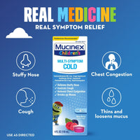 Mucinex Children's Cold & Cough Medicine, Expectorant for Kids, Very Berry Flavor Liquid, 4 fl oz EasyOptionXY LLC