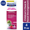 Mucinex Children's Stuffy Nose & Chest Congestion Relief, Kids Medicine, Very Berry Flavor, 4 fl oz EasyOptionXY LLC
