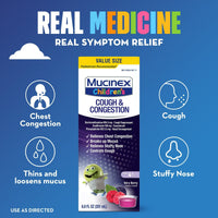 Mucinex Children's Cough & Congestion Medicine, Expectorant for Kids, Very Berry Flavor, 6.8 fl oz EasyOptionXY LLC
