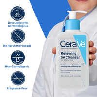 CeraVe Renewing SA Cleanser, Salicylic Acid Foaming Gel Face Wash For Smooth Skin, 8 fl oz EasyOptionXY LLC