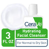 CeraVe Hydrating Cream-to-Foam Facial Cleanser with Hyaluronic Acid for Normal to Dry Skin, 3 fl oz EasyOptionXY LLC