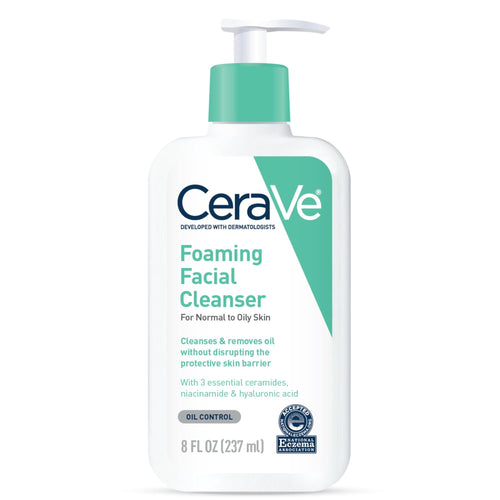 CeraVe Foaming Facial Cleanser, Daily Face Wash for Normal to Oily Skin, 8 fl oz. EasyOptionXY LLC