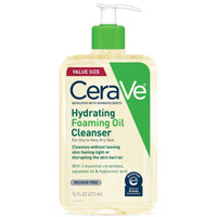 CeraVe Hydrating Foaming Oil Facial Cleanser, Dry Skin Face Wash with Hyaluronic Acid, 16 fl oz EasyOptionXY LLC