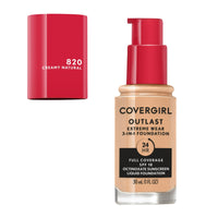 COVERGIRL Outlast Extreme Wear Foundation SPF18, 820 Creamy Natural, 1 oz EasyOptionXY LLC