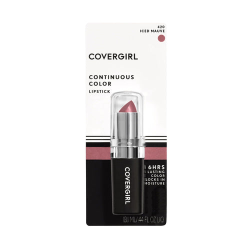 COVERGIRL Continuous Color Lipstick, 420 Iced Mauve, 0.13 oz EasyOptionXY LLC
