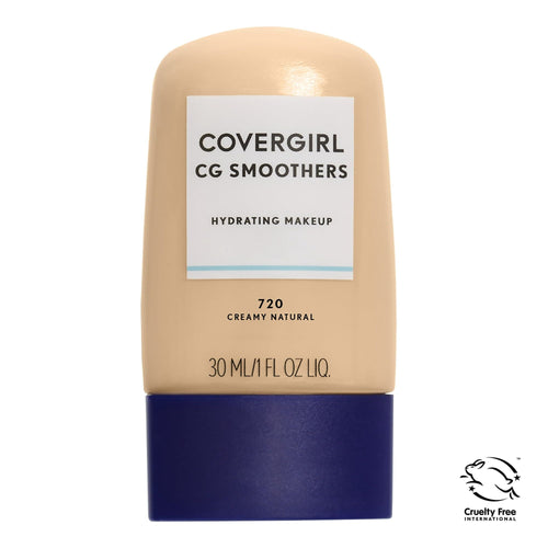 COVERGIRL Smoothers Hydrating Foundation, 720 Creamy Natural, 1 fl oz, Hydrating Foundation, Cruelty Free Foundation, Liquid Foundation, Cream Foundation, Moisturizing Foundation EasyOptionXY LLC