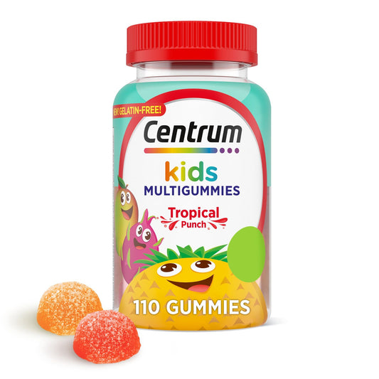 Centrum Kids Multivitamin Gummies; Tropical Punch Flavor Made With Natural Flavors; 110 Count EasyOptionXY LLC