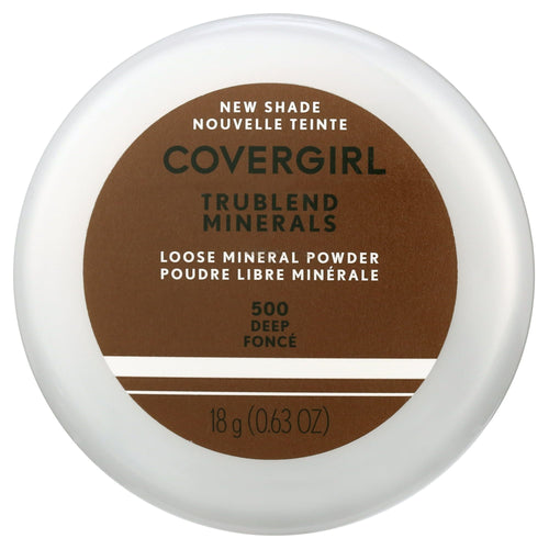 COVERGIRL TruBlend Loose Mineral Powder, 500 Deep, 0.63 oz, Setting Powder, Loose Powder, Enriched with Minerals, Easy Application, Soft, Even-Toned, Fresh Complextion EasyOptionXY LLC
