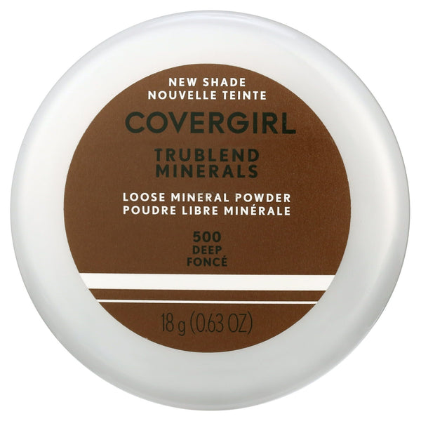 COVERGIRL TruBlend Loose Mineral Powder, 500 Deep, 0.63 oz, Setting Powder, Loose Powder, Enriched with Minerals, Easy Application, Soft, Even-Toned, Fresh Complextion EasyOptionXY LLC