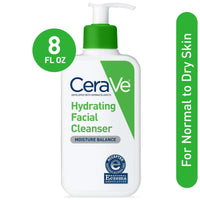 CeraVe Hydrating Facial Cleanser, Face Wash with Hyaluronic Acid for Normal to Dry Skin, 8 fl oz EasyOptionXY LLC