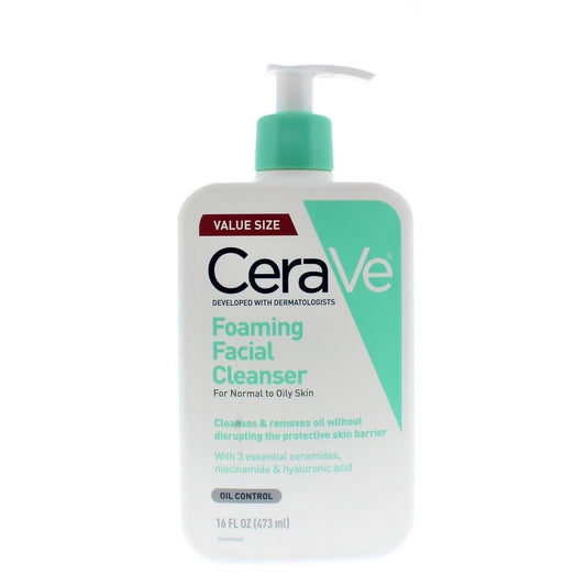 CeraVe Foaming Facial Cleanser, Oil Control Face & Body Wash for Normal to Oily Skin, 16 fl oz. EasyOptionXY LLC