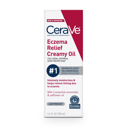 CeraVe Eczema Relief Creamy Body Oil for Itchy Dry Skin with Colloidal Oatmeal, FSA Eligible 3.4 oz EasyOptionXY LLC