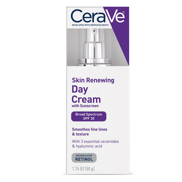 CeraVe Skin Renewing Anti Aging Retinol Cream, Face Moisturizer with SPF 30 1.7 fl oz EasyOptionXY LLC
