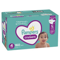 Pampers Cruisers Active Fit Taped Diapers Size 4, 160 Count EasyOptionXY LLC