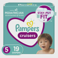 Pampers Cruisers Active Fit Taped Diapers Size 5, 19 Count EasyOptionXY LLC