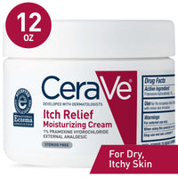 CeraVe Itch Relief Moisturizing Cream Body Lotion, Steroid-Free Treatment for Dry & Itchy Skin 12 oz EasyOptionXY LLC