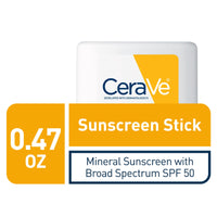 Sunscreen Stick SPF 50 by CeraVe for Unisex - 0.47 oz Sunscreen EasyOptionXY LLC