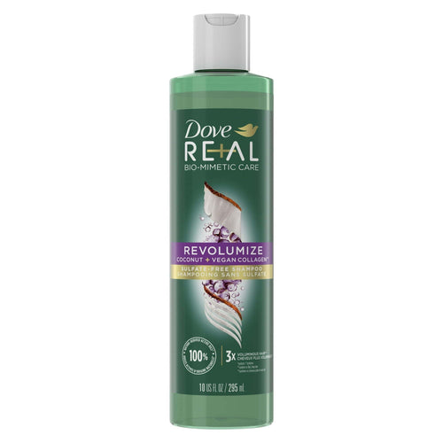 Dove Real Biomimetic Care Daily Shampoo with Vegan Collagen, Coconut, 10 fl oz EasyOptionXY LLC