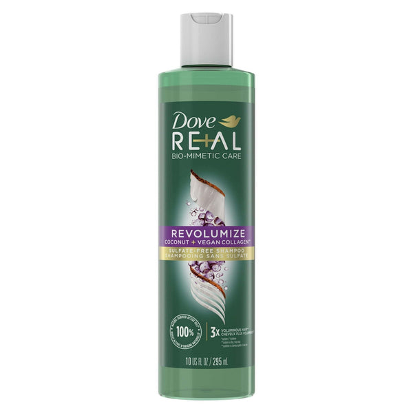 Dove Real Biomimetic Care Daily Shampoo with Vegan Collagen, Coconut, 10 fl oz EasyOptionXY LLC