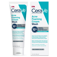 CeraVe Acne Foaming Cream Wash with 10% Benzoyl Peroxide for Face & Body, 5 oz EasyOptionXY LLC
