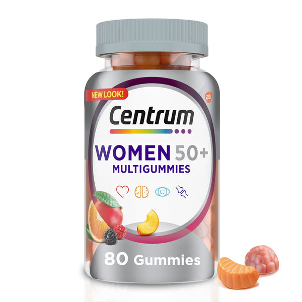 Centrum Multigummies Multivitamin for Women 50 Plus Gummies; 80 Count EasyOptionXY LLC