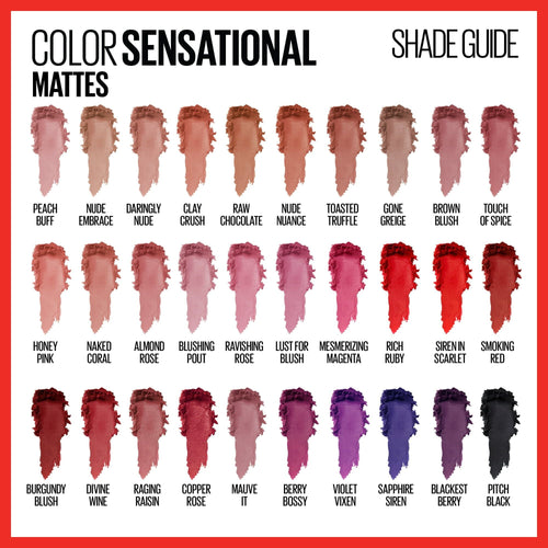 Maybelline Color Sensational The Mattes, Matte Finish Lipstick Makeup, Touch Of Spice, 0.15 oz. EasyOptionXY LLC