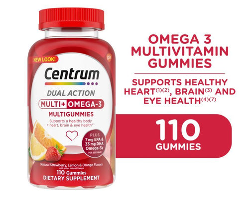 Centrum Multigummies Adult Gummy Vitamins, Multivitamin Supplements, Assorted Fruit, 110 Ct EasyOptionXY LLC