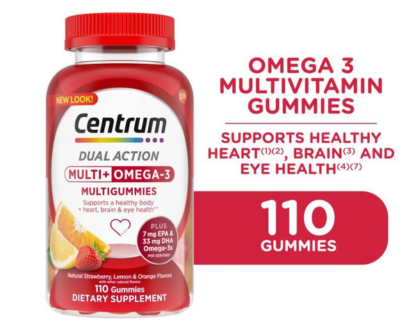 Centrum Multigummies Adult Gummy Vitamins, Multivitamin Supplements, Assorted Fruit, 110 Ct EasyOptionXY LLC