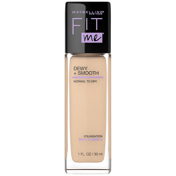 Maybelline Fit Me Dewy + Smooth Liquid Foundation Makeup with SPF 18, Classic Ivory, 1 oza EasyOptionXY LLC