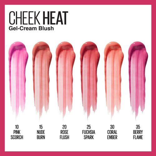 Maybelline Cheek Heat Gel Cream Blush, Nude Burn, 0.27 oz EasyOptionXY LLC