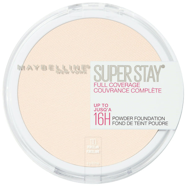 Maybelline Super Stay Powder Foundation Makeup, Full Coverage, 110 Porcelain, 0.21 oz EasyOptionXY LLC