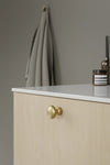 Dark Brushed Gold "Baron" Cup Pull and Knobs Euro • Knobs