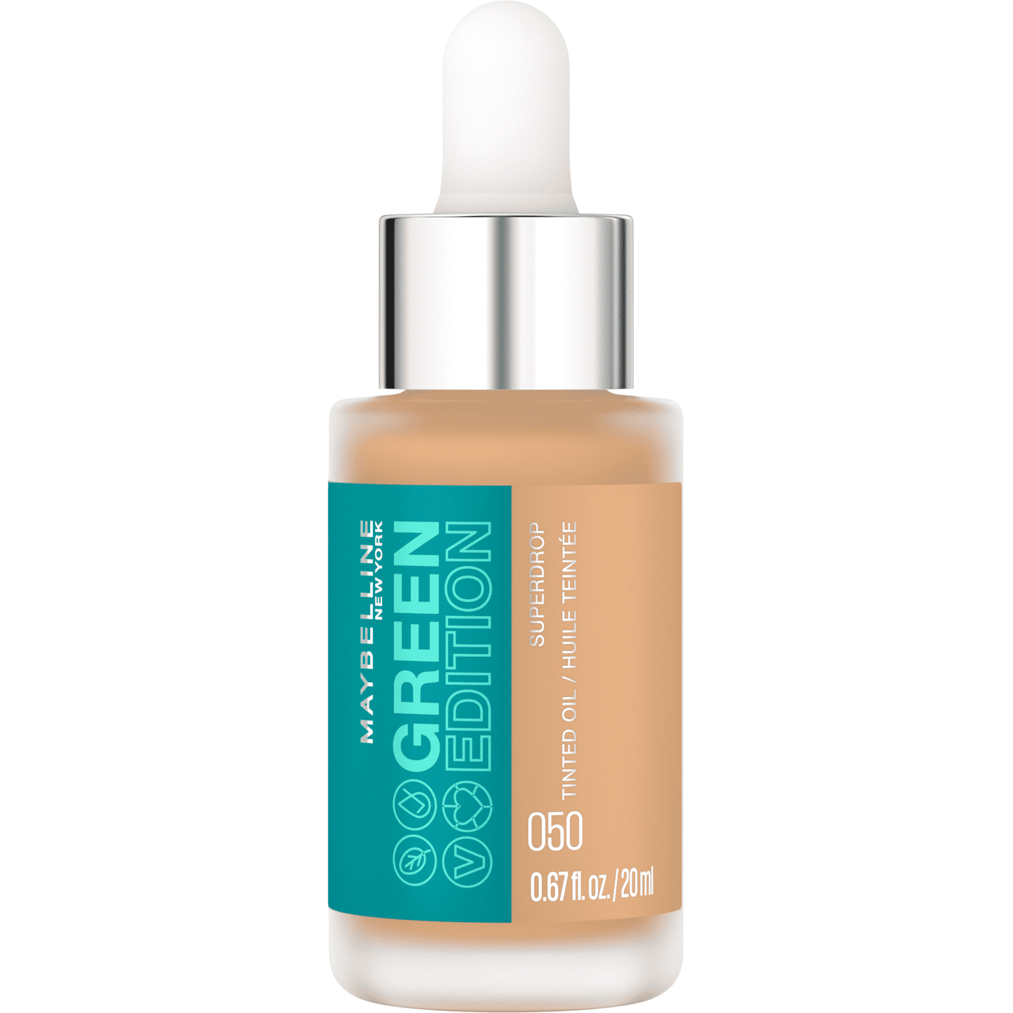 Maybelline Green Edition Superdrop Tinted Oil Makeup, Adjustable Coverage, 50, 0.67 fl oz EasyOptionXY LLC