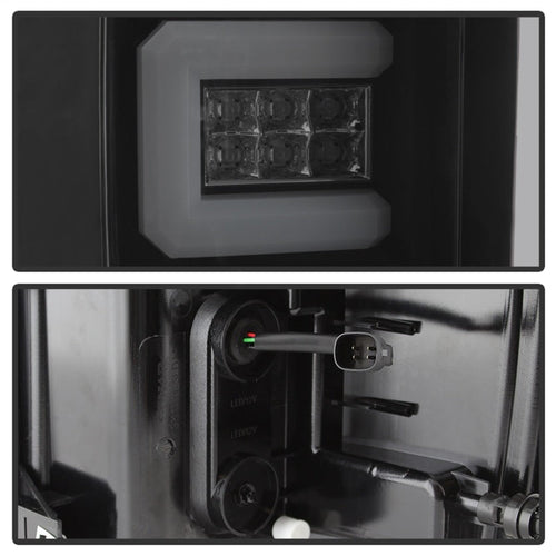 Spyder Chevy Silverado 16-17 Light Bar LED Tail Lights - Black Smoke ALT-YD-CS16-LED-BSM OffRoadUSA.com