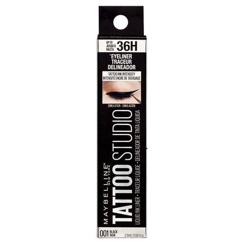 Maybelline Tattoo Studio Liquid Eyeliner Eye Makeup, Ink Black EasyOptionXY LLC