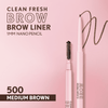 COVERGIRL Clean Fresh Brow Liner Nano Pencil, Medium Brown 500, .001 oz EasyOptionXY LLC