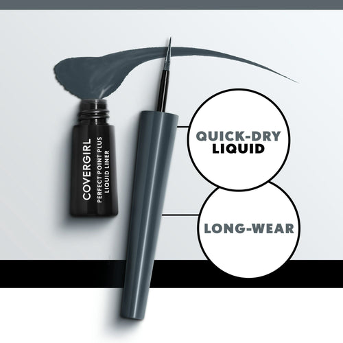 COVERGIRL Perfect Point Plus Liquid Eyeliner, Precise Tip, Black Onyx, .08 Fl Oz, Eyeliner, Liquid Eyeliner, Long Lasting Eyeliner, Eyeliner Makeup, Mess Proof, High Pigment Longwear EasyOptionXY LLC