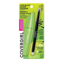 COVERGIRL Lash Blast Clump Crusher Mascara + Perfect Point Plus Eyeliner Pencil Value Pack, 800 Very Black + Black Onyx EasyOptionXY LLC