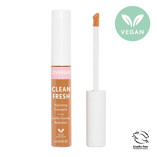 COVERGIRL Clean Fresh Hydrating Concealer, 400 Rich, 0.23 oz, Lightweight, Vegan Formula, Concealer Makeup, Full Coverage Concealer, Under Eye Concealer, Concealer for Dark Circles EasyOptionXY LLC