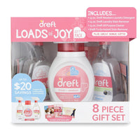 Dreft Loads of Joy Gift Set with Baby Laundry Detergent and Stain Remover Essentials, 8 Pieces EasyOptionXY LLC