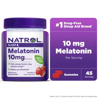 Natrol? Melatonin Gummies, Sleep Support for Adults, Strawberry Flavor, 10mg, 90 Count EasyOptionXY LLC