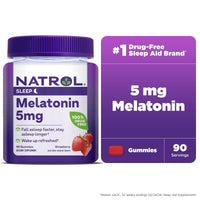 Natrol? Melatonin Gummies, Sleep Support for Adults, Strawberry Flavor, 5mg, 90 Count EasyOptionXY LLC