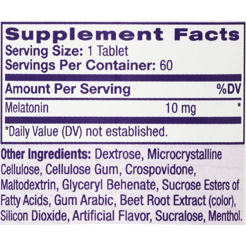 Natrol? Sleep Melatonin Fast Dissolve Tablets, Nighttime Sleep Aid, Strawberry Flavor, 10mg, 60 Count EasyOptionXY LLC